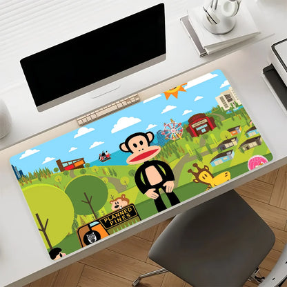 Fashion P-Paul F-Frank Mouse Pad Non-slip Rubber Computer Mat Gamer Balance Decoracion Deskmat Laptop Office Large