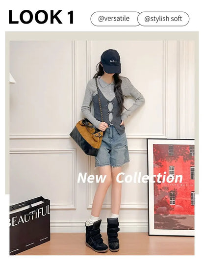 2026 Summer New Invisible Height-Boosting Color-Block Retro Versatile Sporty Casual High-Top Shoes for Women