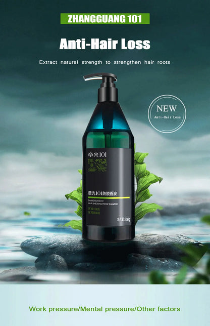 Zhangguang 101Hair Thickening Shedding proof  Oil Control Shampoo 500g Firming Root Thick Smooth Against Anti Hair Loss Shampoo