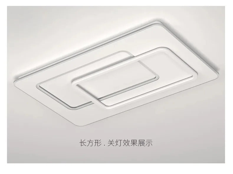 Modern LED Ceiling Lamp Square Ultrathin Living Room Lights with Remote Control Bedroom Study Dining Home Decor Lighting Fixture