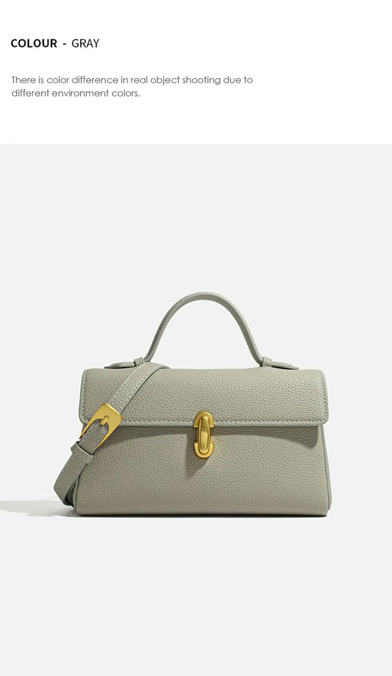 2025 New Women's Bag High Quality Genuine Leather Women Shoulder Bag Fashion Crossbody Square Bags Female Handbags