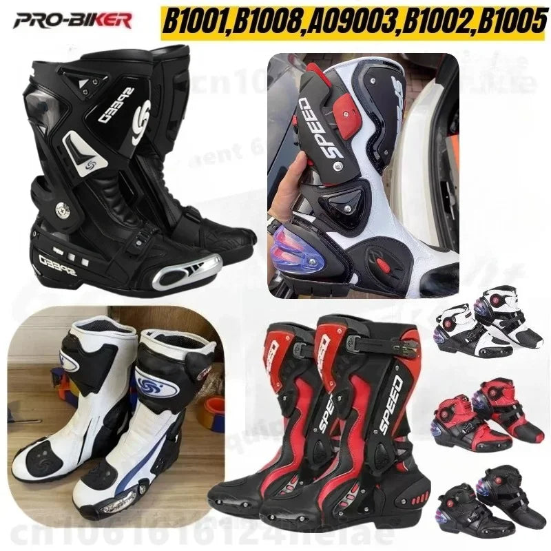 Riding Tribe B1001 Motorcycle Boots Professional Rally Racing Boots Motorbike Rider Biker Shoes Botas Motocross Protective Gear