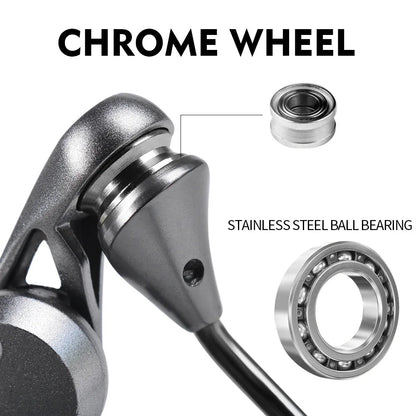 Spinning Fishing Reel 7+1BB Stainless Steel Bearings 5.2:1 6KG Max Drag Left Right Handle Saltwater Freshwater Lure Reel Tackle