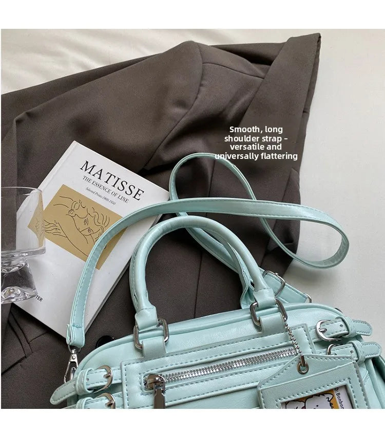 Stylish Design Glossy PU Sqeare Shoulder & Crossbody Bags Solid Zipper Hot Trendy Designer Style Handbags for Women 2025 New