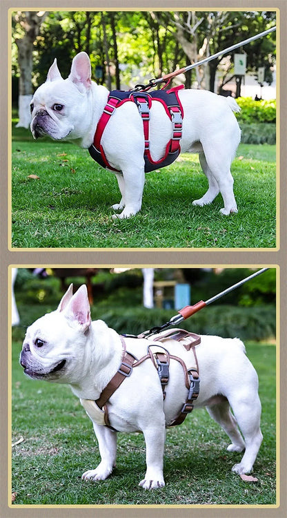 Durable Pet Dog Vest Harness Explosion-proof Big Dogs Harnesses Reflective French Bulldog Collar Shepherd Dogs Walking Supplies