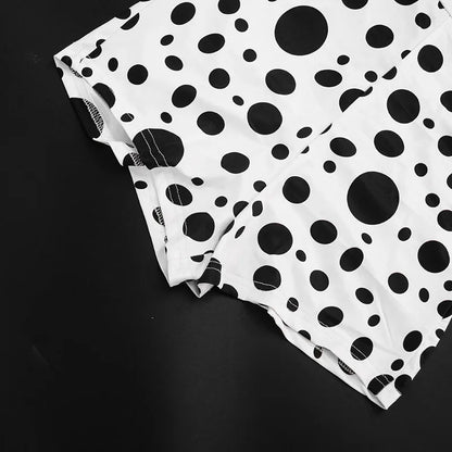 Sexy Polka Dot Romper Women Summer Sleeveless Crew Neck Backless  Bodycon Rompers Jumpsuit for Woman Playsuit