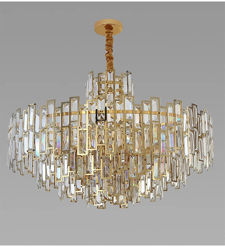 Luxury Crystal Ceiling Pendant Chandelier Lights Dining Room Chandeliers Lighting for Living Room Light Home Decor Lustre Salon