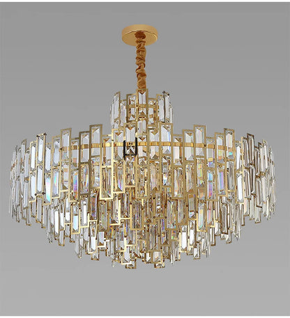 Luxury Crystal Ceiling Pendant Chandelier Lights Dining Room Chandeliers Lighting for Living Room Light Home Decor Lustre Salon