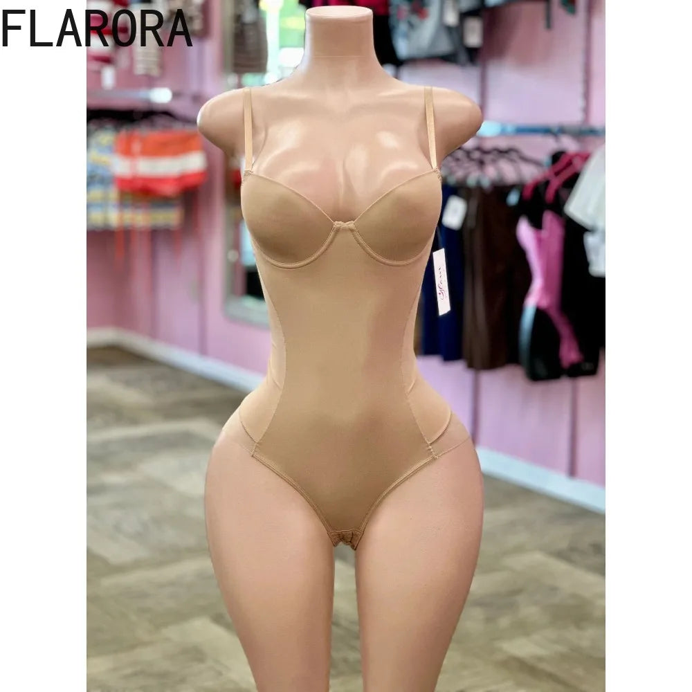 FLARORA Sexy Mesh See Through Jumpsuits and Bodysuits Suits Woman Wild Style Stretchy Skinny Playsuits Party Night Club Overalls