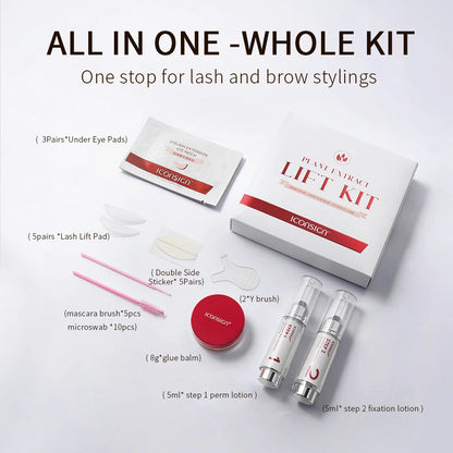 ICONSIGN Cysteamine Lift Kit 8-12 Min Plant Extract Vegan Ingredient Eensitive Skin Eyelash Brow lift Gift Beauty Makeup Sets