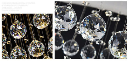 Modern Luxury Spiral Crystal Ceiling Fixture Long Cascading Crystal Design for Duplex Stairwell High Ceiling Home Lighting
