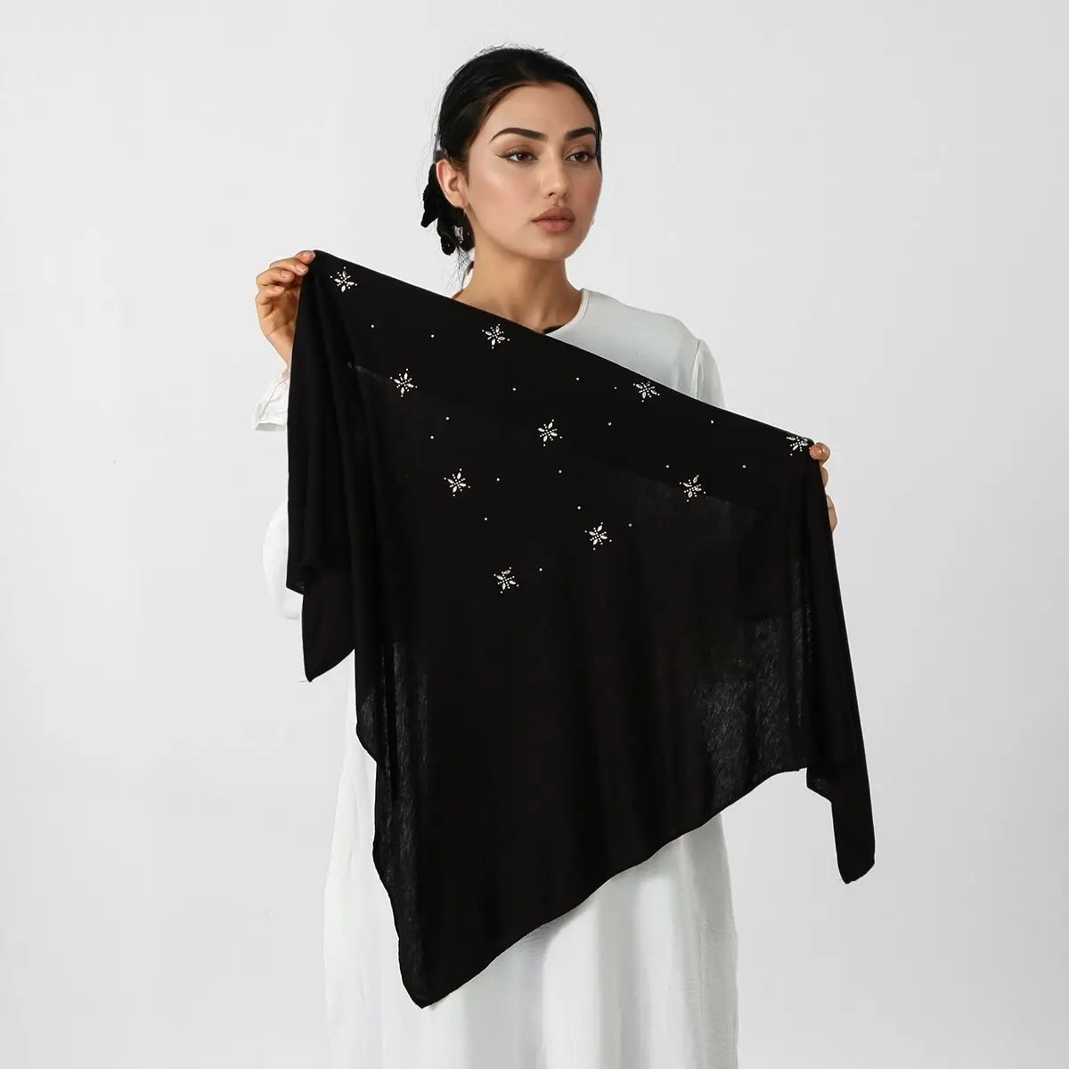 New Triangle Jersey Hijab Scarf For Women Muslim Shawls Headscarf Wraps Solid Color Scarves Head Wrap Islamic Turban Headband