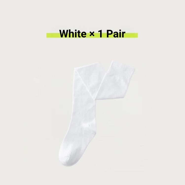 1/2 Pairs Women Over The Knee Socks Cotton Thigh High Socks Black White Blue Colorful Striped Pattern Fashion Casual Daily Wear