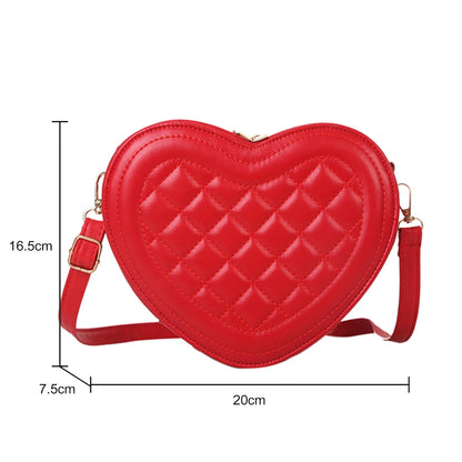 Luxury Love Shaped Shoulder Bag Small Handbags Designer Crossbody Bags Women Sling Purse Red Peach Heart Phone Bag Shoulder Bag