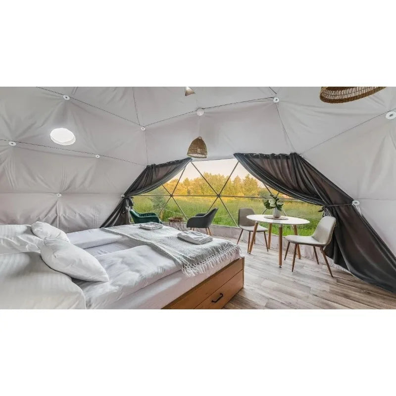 Premium Geodesic Dome Tent for Eco Resort Glamping Farm Stay Outdoor Accommodation Investment Project Business Solution Kit