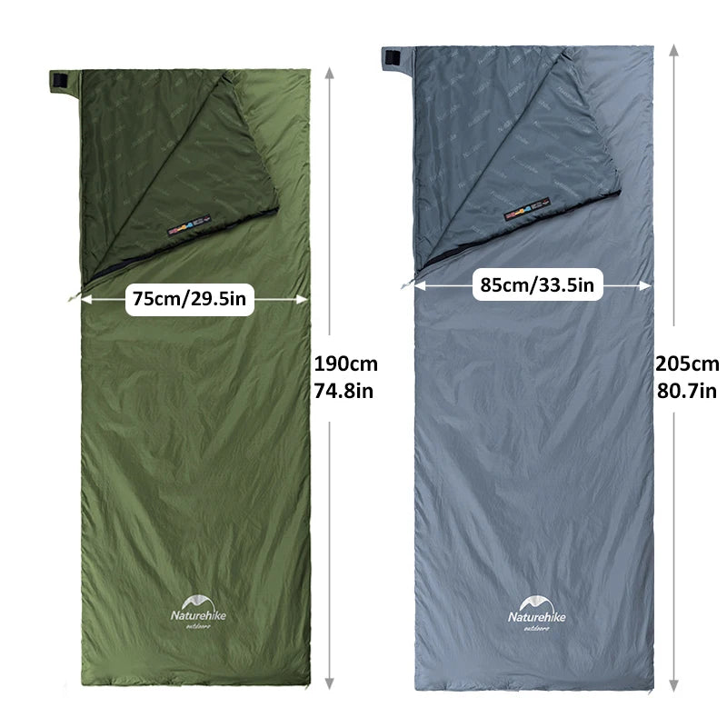 Naturehike Sleeping Bag LW180 Ultralight Cotton Sleeping Bag Waterproof Hiking Sleeping Bag Summer Outdoor Camping Sleeping Bag