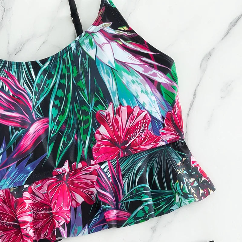Summer Sexy Pink Swimsuits Tankini Set Female Two-piece Swimwear Beach Swim Wear Bathing Suits Pool Women's Swimming Suit 2026