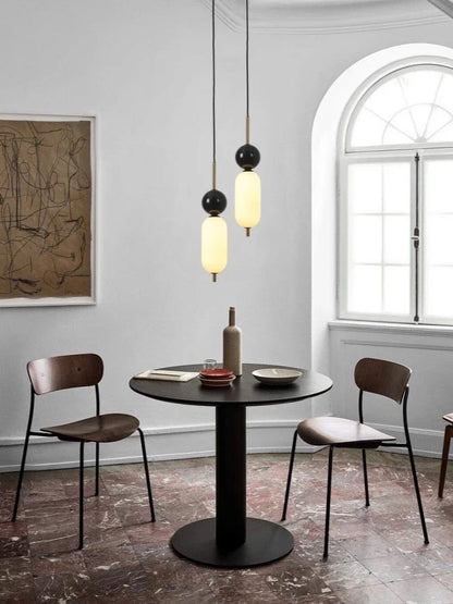 Stone Led Pendant Lights for Hotel Bedside Bedroom Marble Modern Luxury Hanging Lamp Island Kitchen Ceiling Chandeliers Bathroom