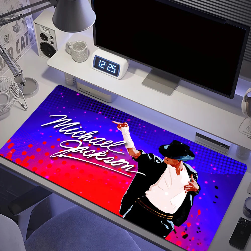 M-Michael J-Jackson Mouse Pad Large Desk Mat Keyboard Ergonomic Office Rubber PC Non-slip Anti-fray Home Custom Best Price