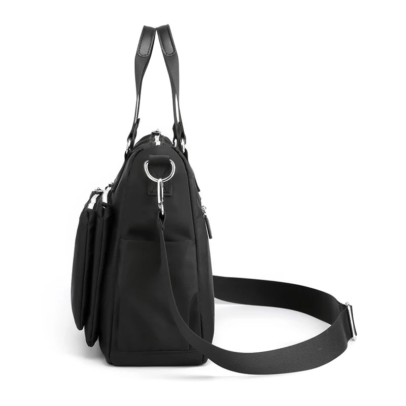 High-grade fabrics,Women's Shoulder bag Female Top-Handle bag Handbag Waterproof Nylon CrossBody Bag Ladies Messenger Bag