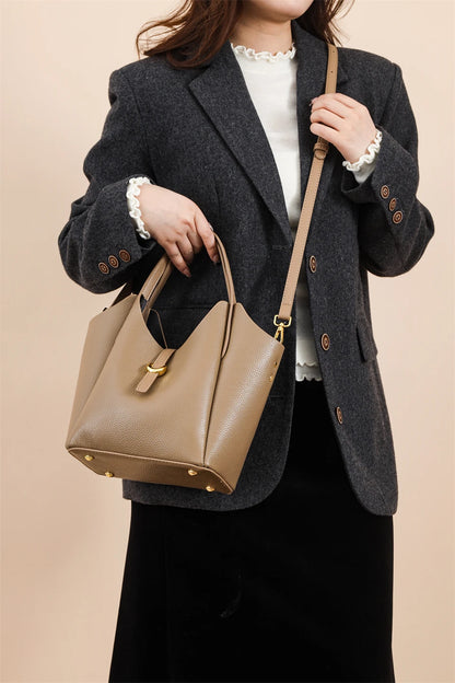 100% Genuine Cow Leather Handbag Women Fashion Elegant Crossbody Bags for Ladies Small Hand Bag Cowhide Shoulder Bags Designer