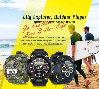 2026 Altitude Barometer Men's Smartwatch Bluetooth Talking Compass Air Pressure Multi Sport Smart Watch for iOS Android