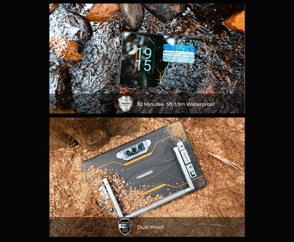 Oukitel RT8 Rugged Tablet 20000mAh 33W, 11" FHD+ Display 6GB+256GB Helio G99 48MP Camera, NFC Tablets PC with Stand, Android 15