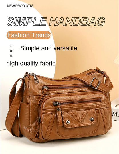 High Quality Leather Handbags Women Bags Luxury Brand Designer Shoulder Crossbody Hand Bags for Women 2024 Purses and Handbags