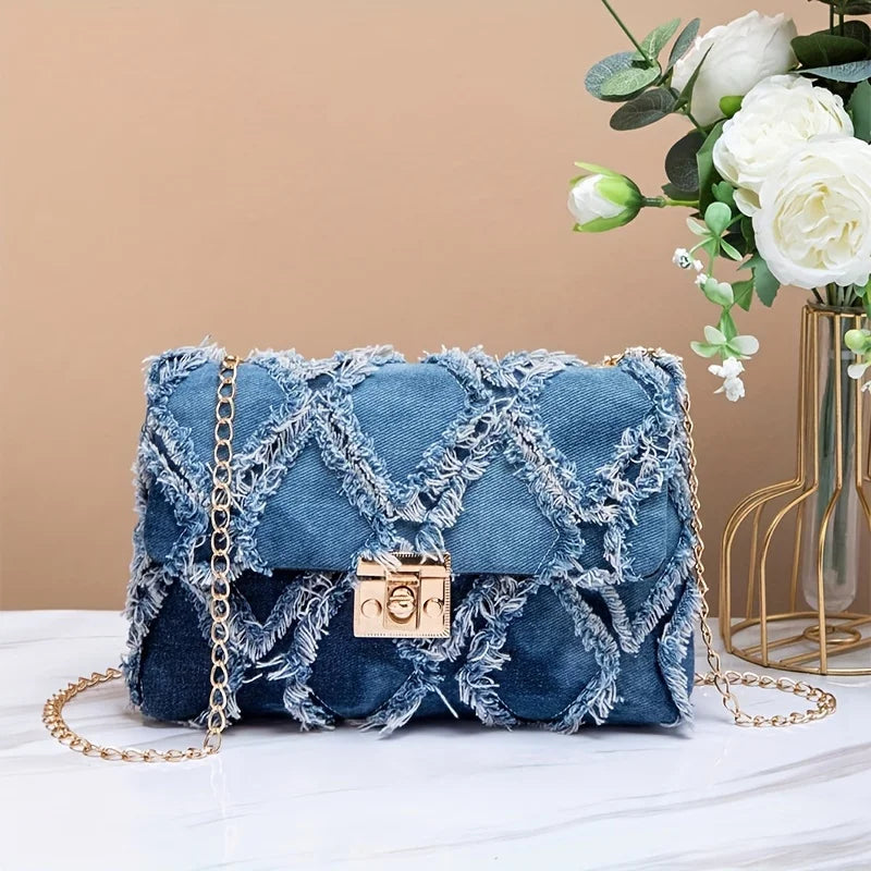 Stylish Crossbody Bags for Cowboys Unique Patterned Clutch Secure Button with Chain Shoulder Bag, Surprise Gift Bag for Friends.