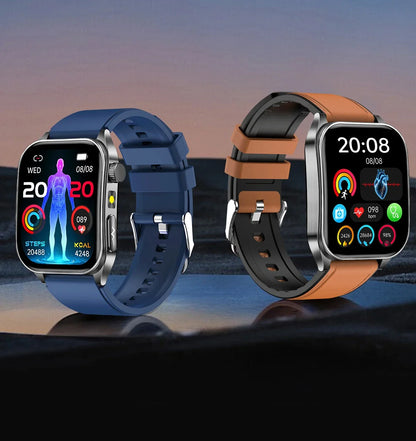 2026 New Health Smart Watch Laser Therapy Reduce Three Highs Blood Oxygen Pressure Uric Acid Blood Lipid ECG Smartwatch For Man