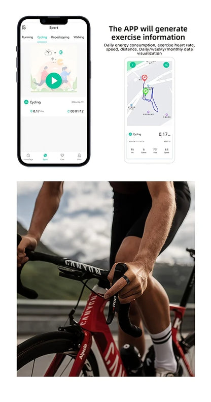 2026 Upgraded Smart Rings for Men Women, Health Monitoring Ring, Fitness Tracker with Sport Mode, Pedometer, Sleep, Step, IP68 Fitness Ring, Outdoor Activity Tracker Ring for Android for IPhone - Gifts for Him/Her