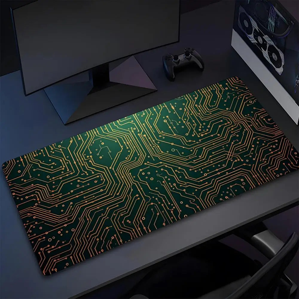 Black Circuit Board Pattern Mouse Pad High Quality Natural Rubber Mouse Pad The Most Professional Washable Laptop Mouse Pad