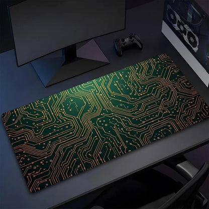 Black Circuit Board Pattern Mouse Pad High Quality Natural Rubber Mouse Pad The Most Professional Washable Laptop Mouse Pad
