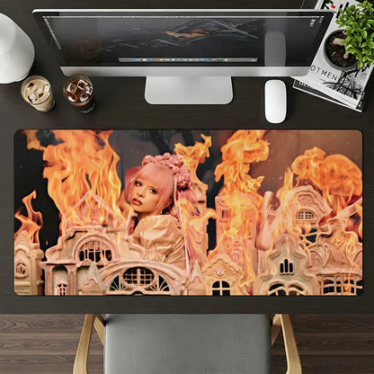 Singer Melanie Martinez Hades Mouse Pad Large Non-Slip Waterproof Mat Stitched Edge Keyboard Pad for Gaming Daily Office
