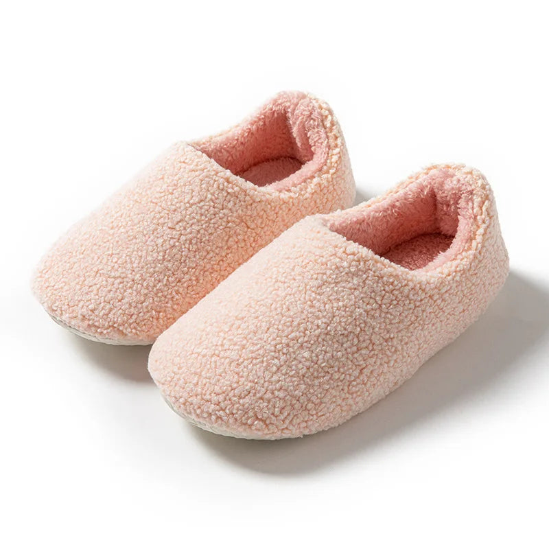 Casual Plush Women's Slippers Home Luxury Designer Woman Shoes Flat Winter Indoor Ankle Boots Trend Slides Elegant Footwear Soft