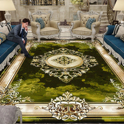 Large Area Gorgeous Carpet Living Room European Decoration Coffee Table Floor Mat Non-slip Bedroom Cloakroom Rugs Customizable