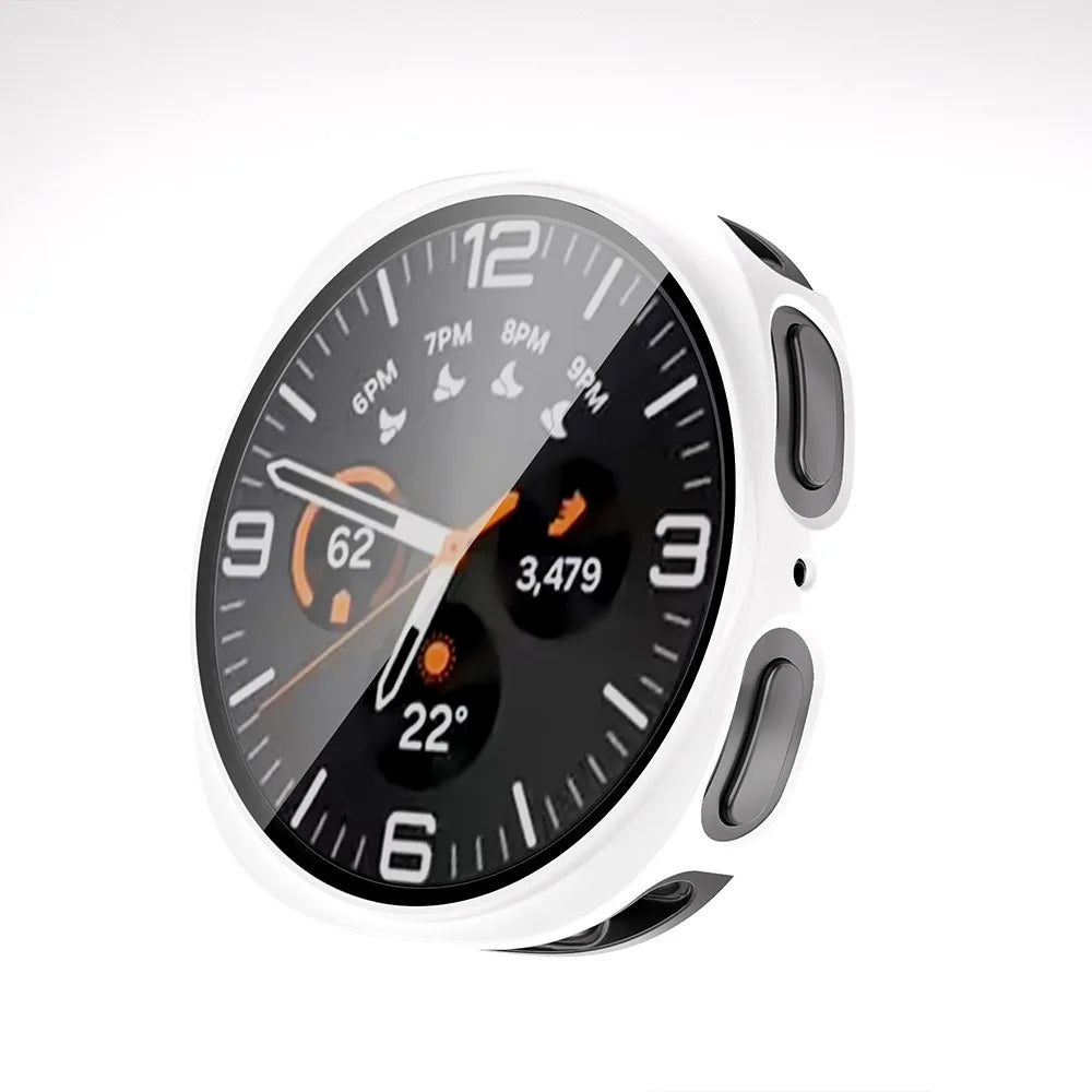 Tempered Glass+Case for Samsung Galaxy Watch 8 44mm 40mm Full PC bumper Cover Screen Protector Galaxy Watch 8Classic Accessories