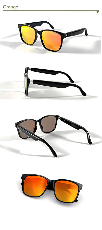 New Smart Glasses Intelligent Driving Navigation Wireless Music Play Outdoor Sunglasses Bluetooth Call Anti-blue Light Eyeglass