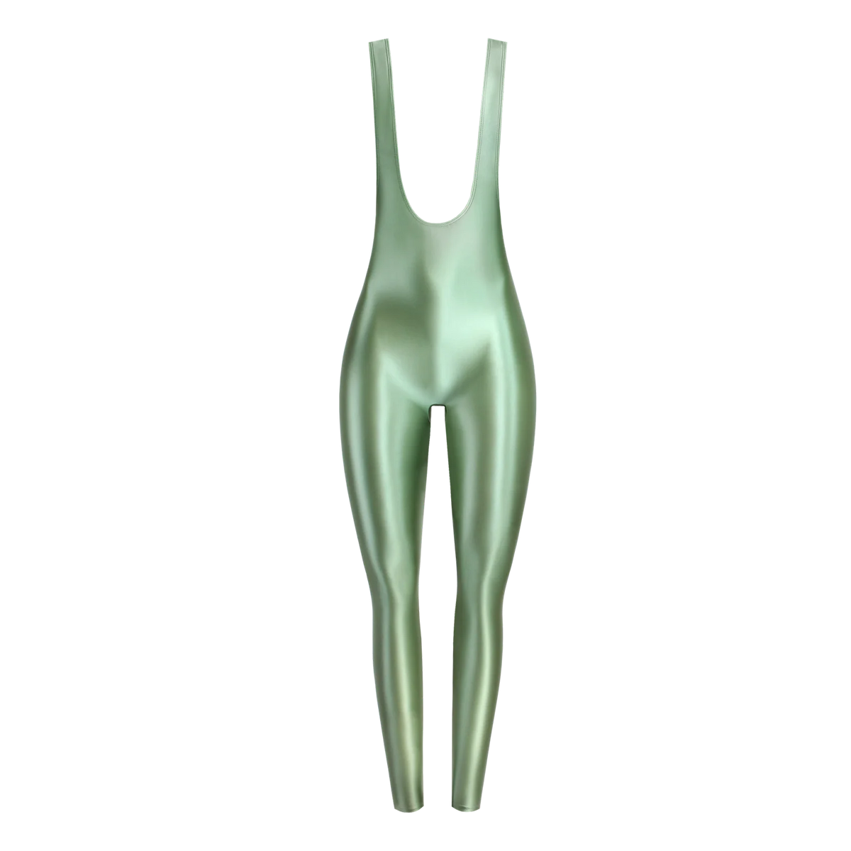 MJINM Spandex Catsuit Women Full Body Shiny Glossy Bodysuits Tight-Fitting Yoga Sport Tights Catsuit Jumpsuits Zentai