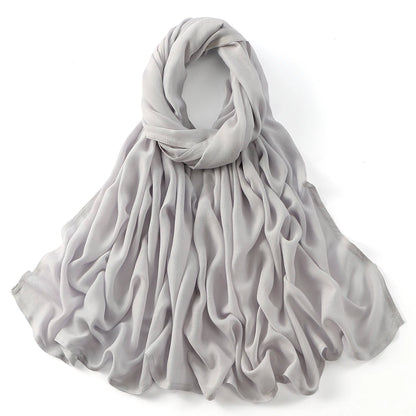 185*75cm Muslim Modal Hijab Rayon Cotton Shawls For Women Thin Plain Scarf Big Size Headscarf Islamic Turban Headband
