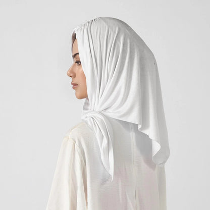New Triangle Jersey Hijab Scarf For Women Muslim Shawls Headscarf Wraps Solid Color Scarves Head Wrap Islamic Turban Headband