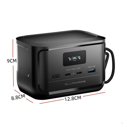 ALLPOWERS 31000mAh SOLAX P100 Portable Power Station 99.2wh Solar Generator with USB Output, LiFePO4 Battery for Camping Home RV