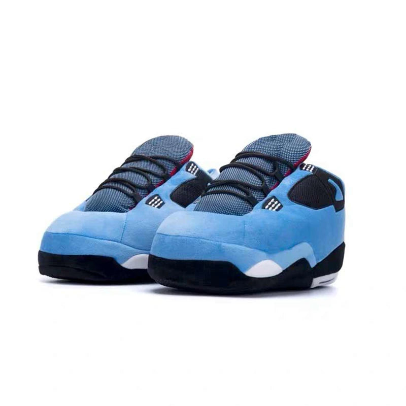 Winter fluffy home slippers Popular on Instagram Soft Non-slip thick sole living room shoes funny High-top warm shoes，men women