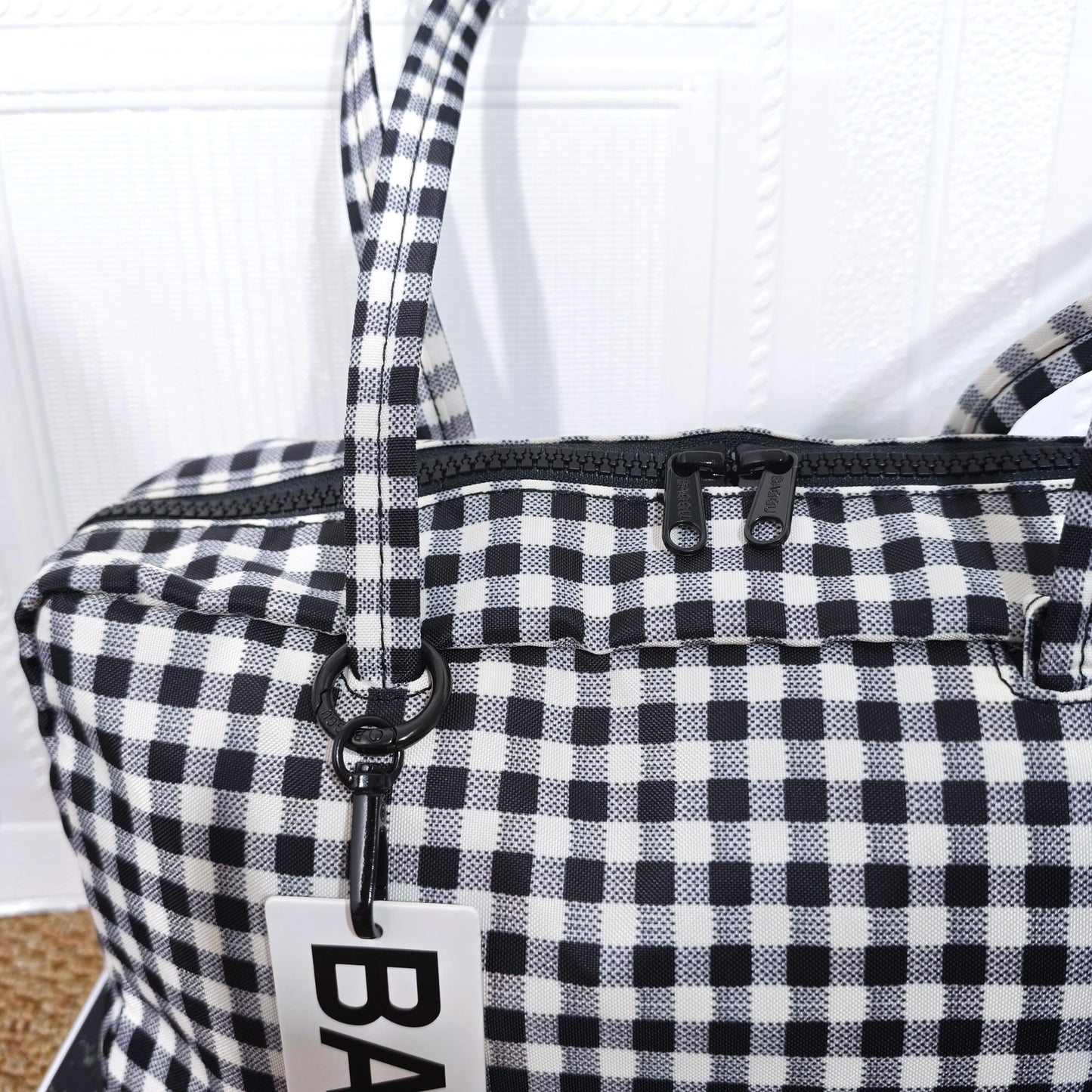 Brand Nylon Bowling Tote Bag Women Luxury Large Capacity Simple Versatile Shoulder Purse Ultralight Zipper Commuting Travel Bag