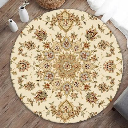 Moroccan Style Living Room Decoration Round Carpet Bohemian Carpet Large Area Rugs for Bedroom Home Rocking Chair Floor Mat