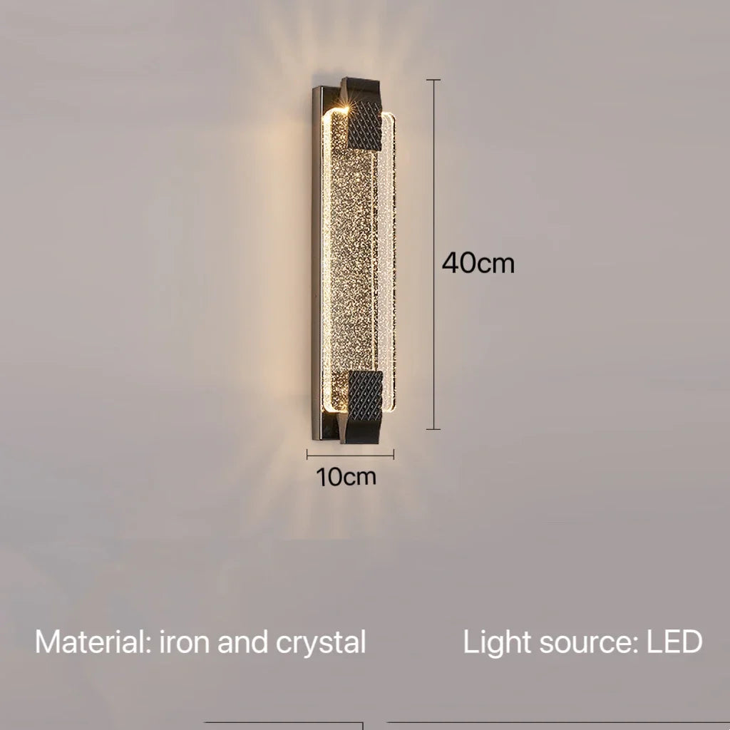 Modern Luxury Crystal Wall Lamp Bedroom Bedside Corridor Stairway Hallway Restaurant Kitchen Background Wall Led Light Sconce