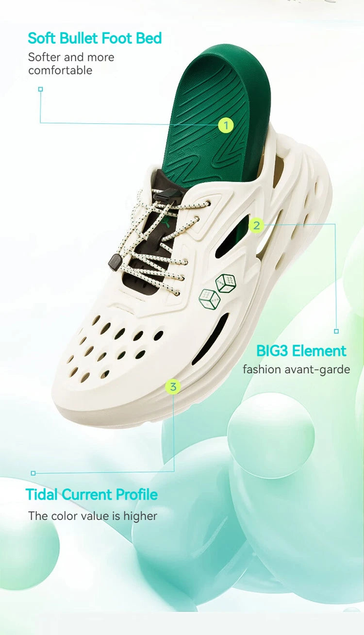 361 Degrees BIG3 Men'S Women's Sports Slippers Summer Outdoor Non-Slip Detachable Beach Casual Sandals And Slippers 672426717