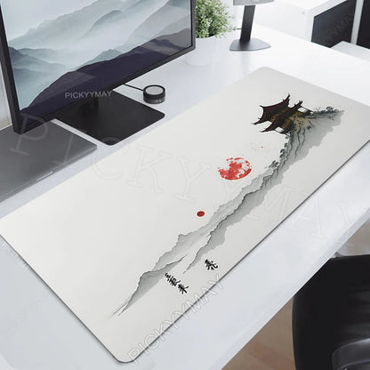 Ink Painting Desk Mat Gamer Mousepads Company Mouse Pad Office Desk Pads Large Mousepad Chinese Style Mouse Mats For Computer