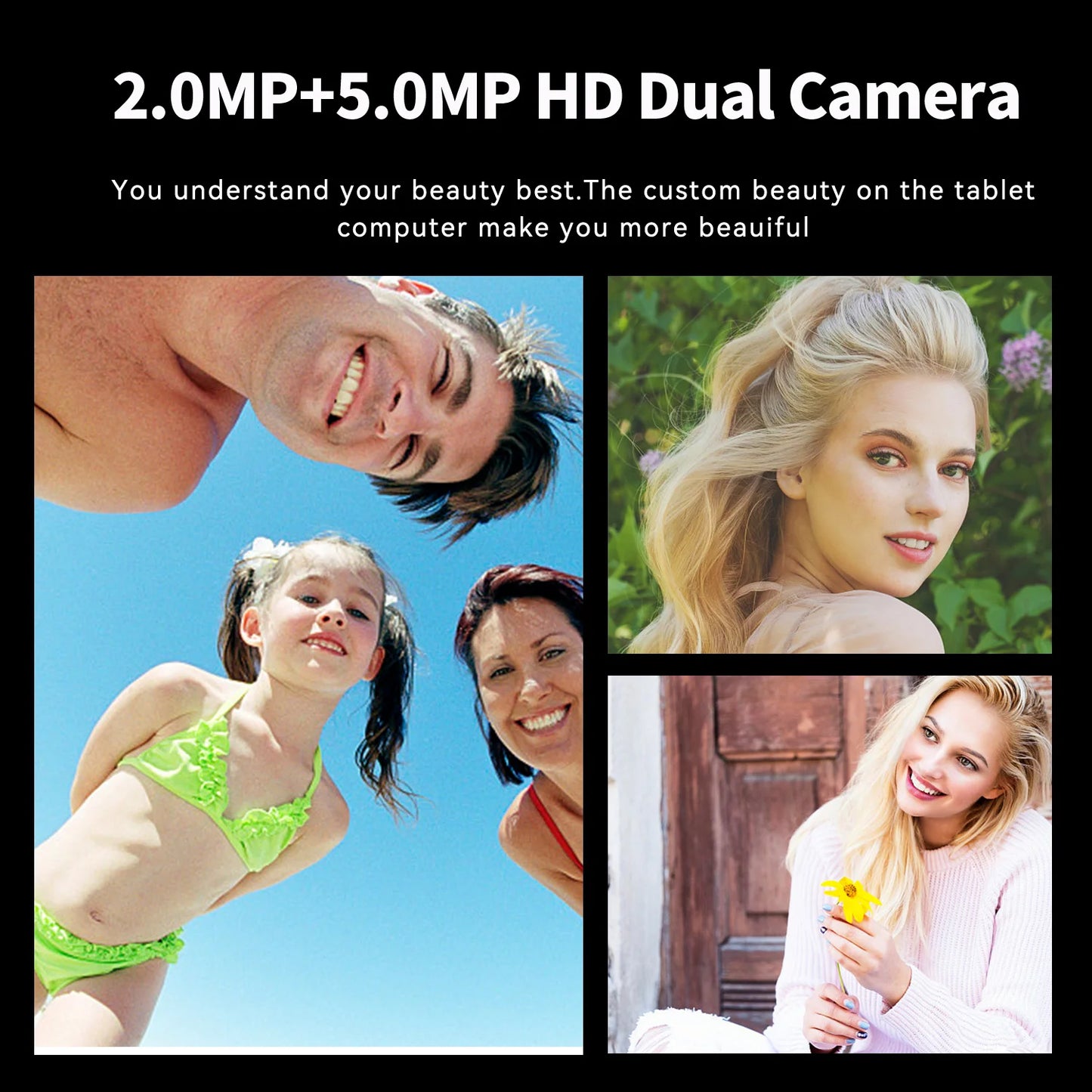 2025 Global Version Original BDF Pad Tablet 10.1 inch HD Android 11, 4GB+64GB, 5000mAh ,3G Dual SIM WiFi Tablet PC