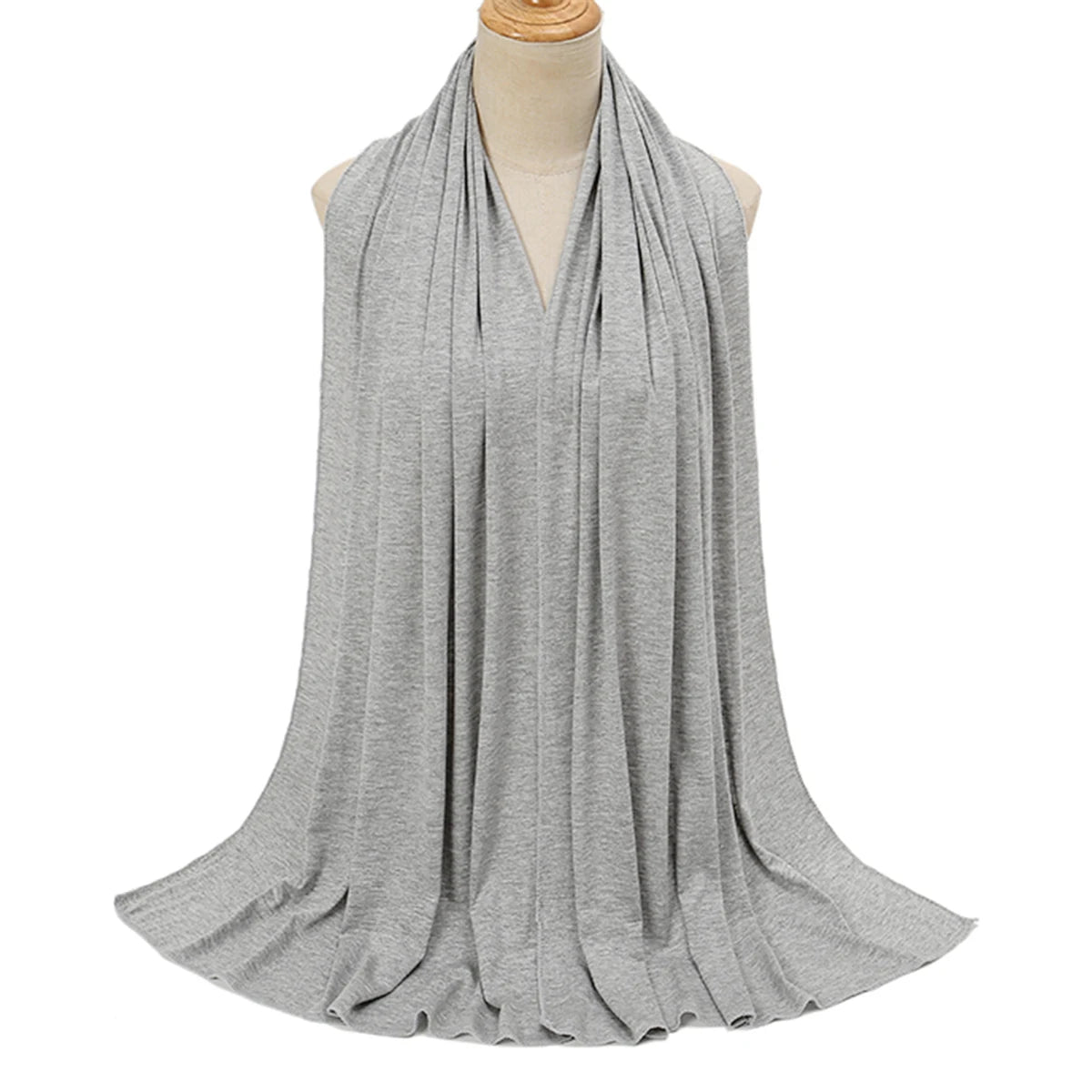 Premium Modal Cotton Jersey Hijab Scarf Long Muslim Shawl Plain Soft Turban Tie Head Wraps For Women Africa Headband 170x60cm
